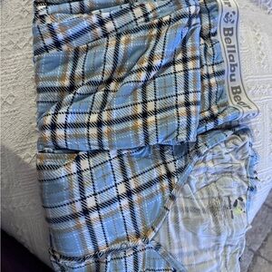 Women's Plaid Sleep Shorts - Blue